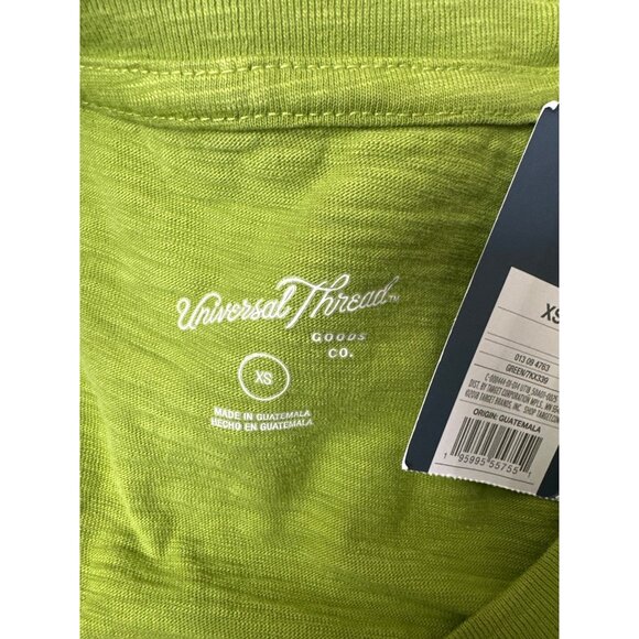 Universal Thread Womens Green T-Shirt Dress XS Short Sleeves Relaxed FIt - Picture 3 of 7